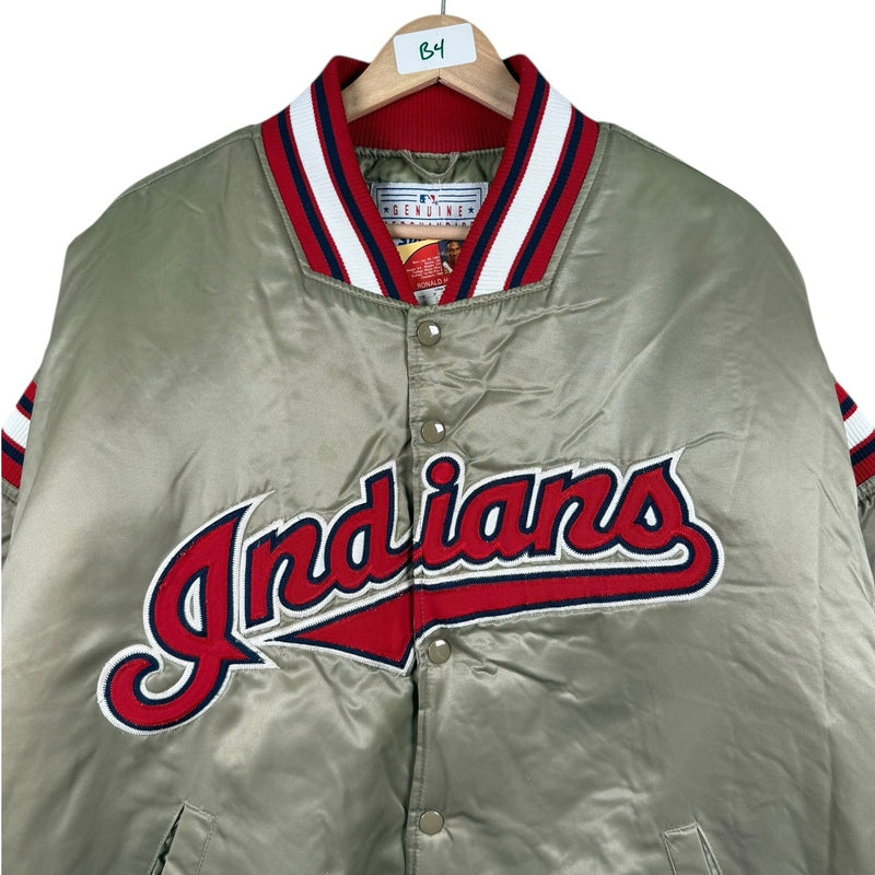 Vintage Cleveland Indians MLB Satin Bomber Jacket