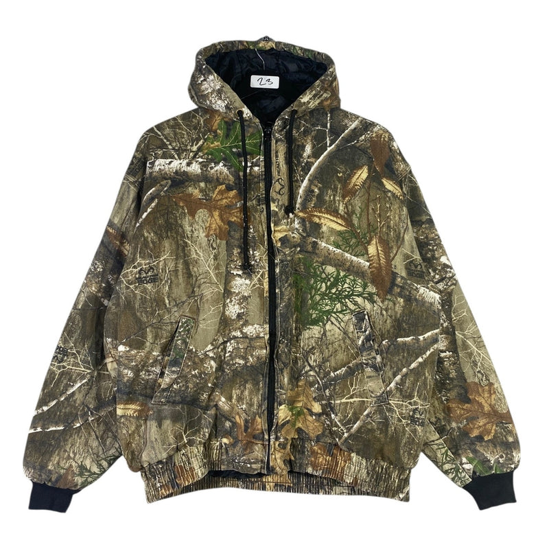 Vintage Real Tree Camouflage Hunting Hoodie Jacket