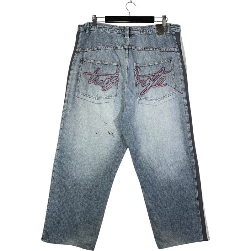 Vintage Straight Leg Y2k Denim Jeans 38x27