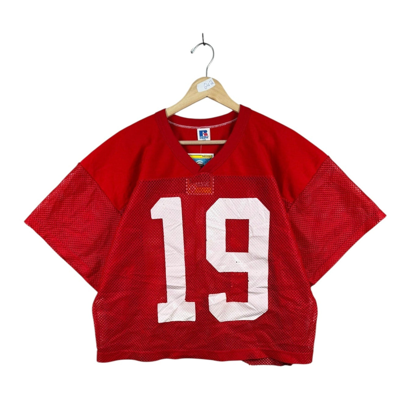 Vintage Y2K Russell Athletics Cropped Jersey