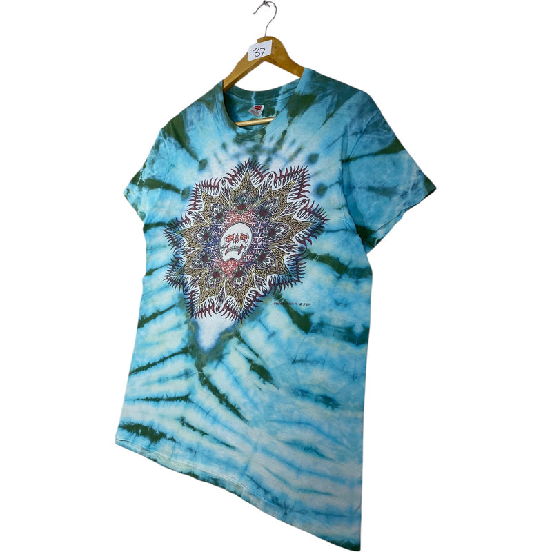 Vintage Tie Dye Philip Brown Skull T-Shirt
