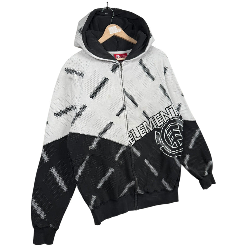 Vintage Element Full Zip Allover Print Jacket Hoodie