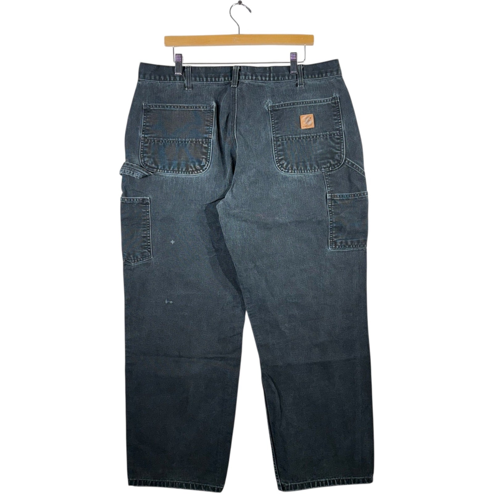 Vintage Carhartt Wide Leg Denim Carpenter Jeans 38 x 29