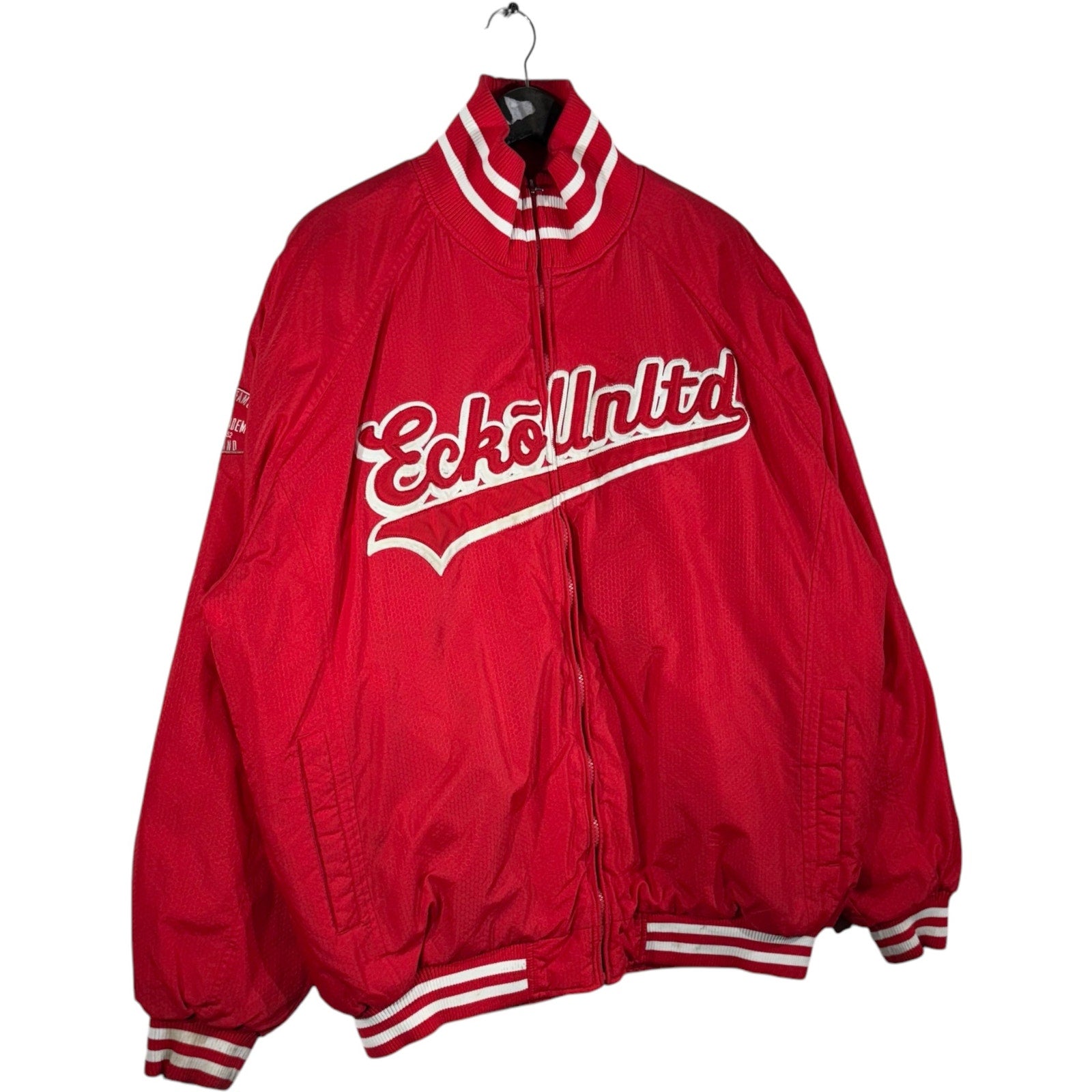 Vintage Ecko Unltd Patch Spellout Full Zip Bomber Jacket