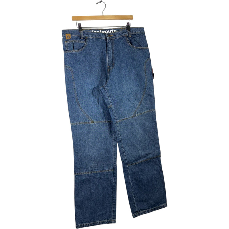 Vintage Red Route Straight Leg Denim Jeans 38 x 33