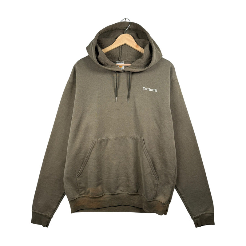 Vintage Carhartt Embroidered Logo Hoodie