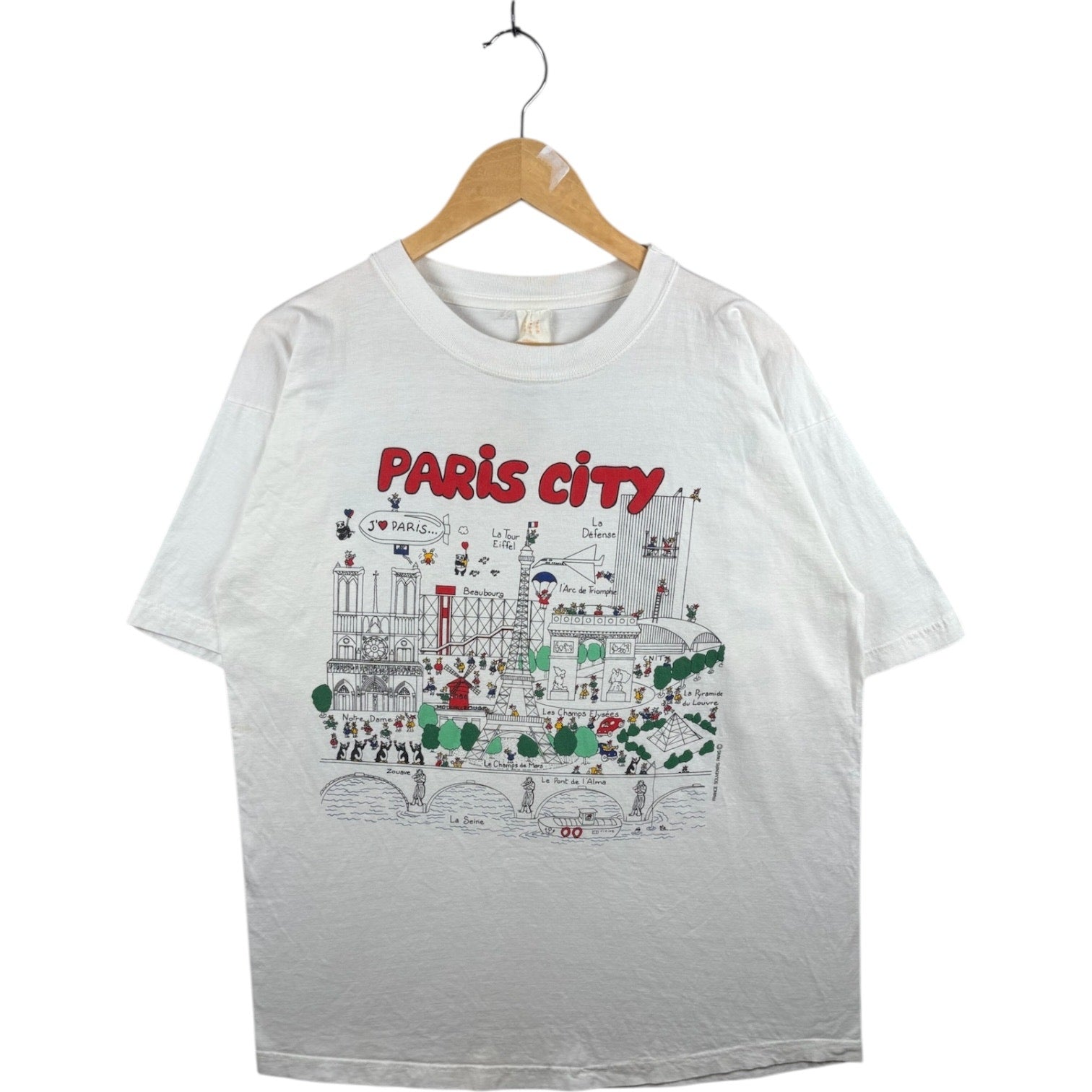Vintage Paris City Graphic T-Shirt