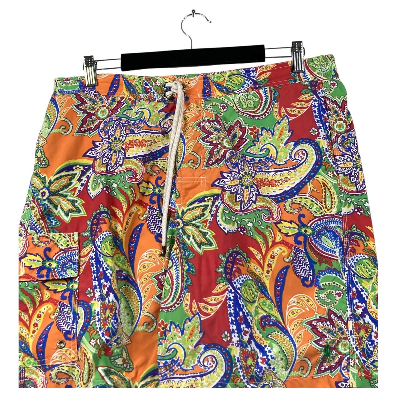 Vintage Polo by Ralph Lauren Paisley Swim Shorts Medium