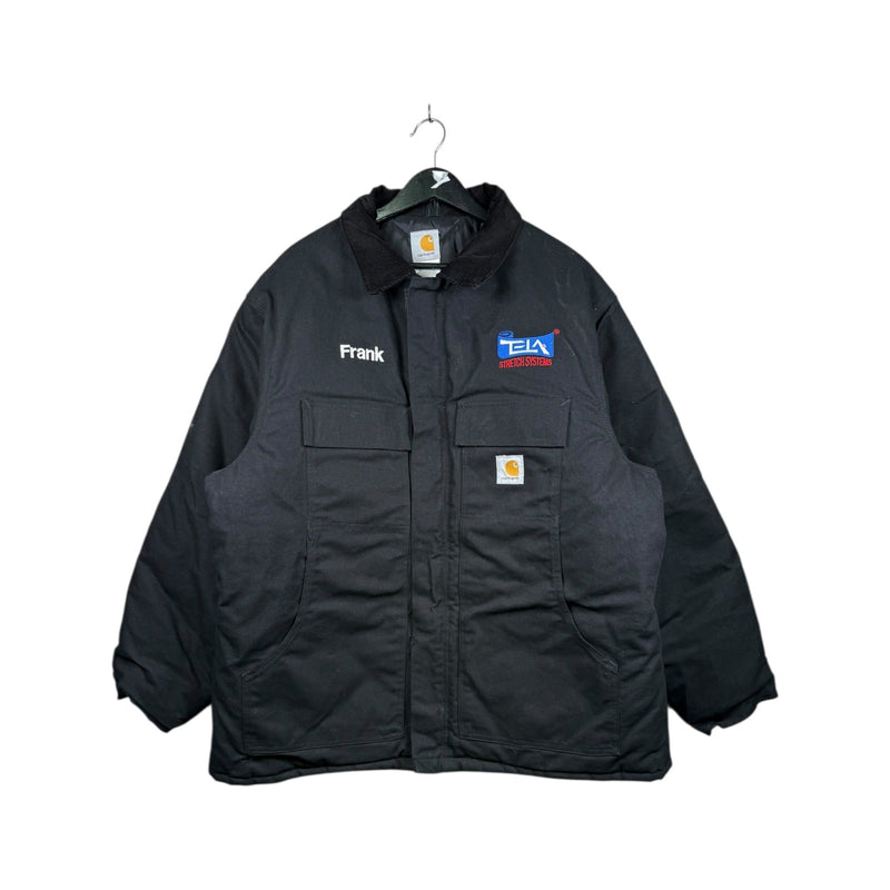Vintage Carhartt Black TCA Stretch Systems Workwear Jacket