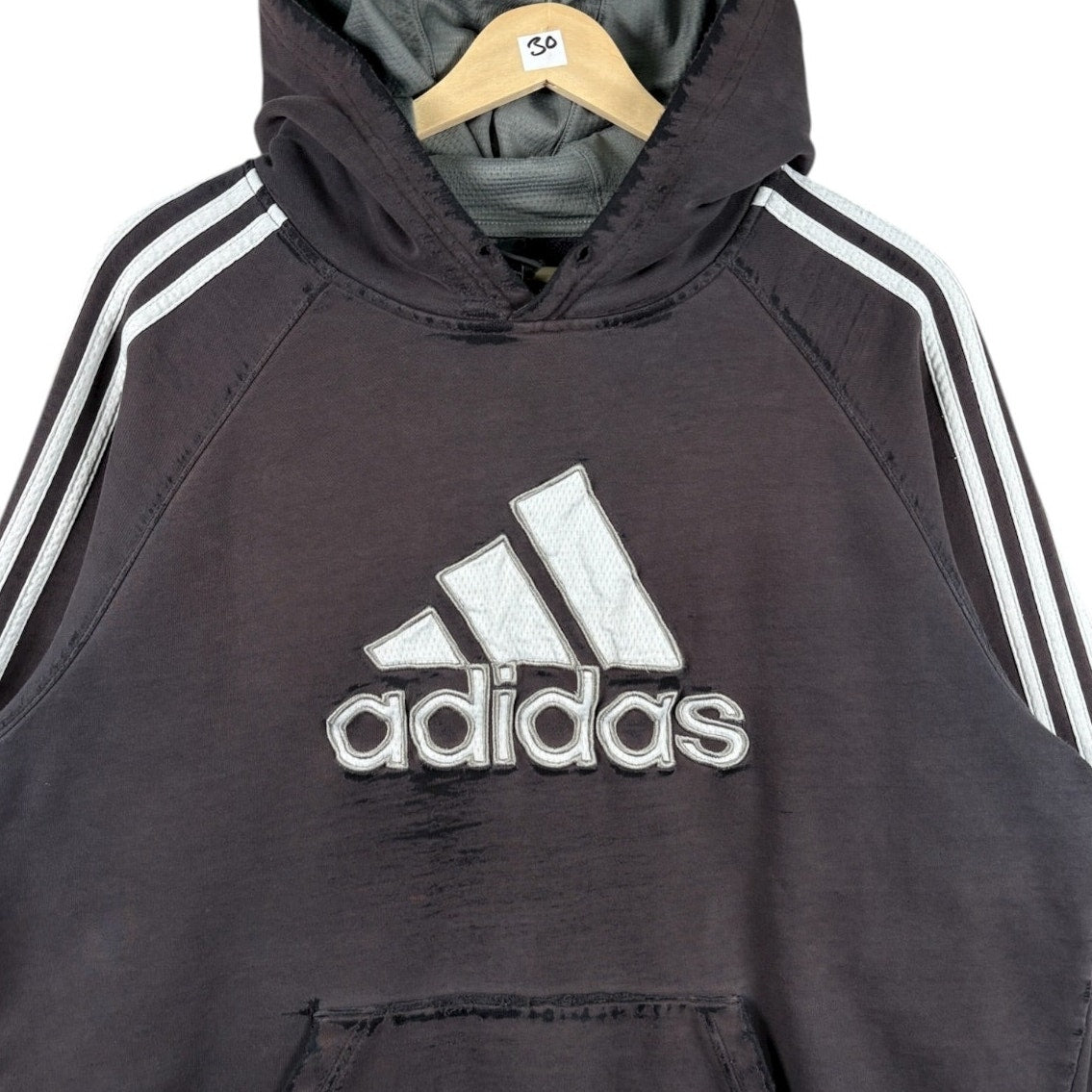 Vintage Adidas Trefoil Stripes Hoodie
