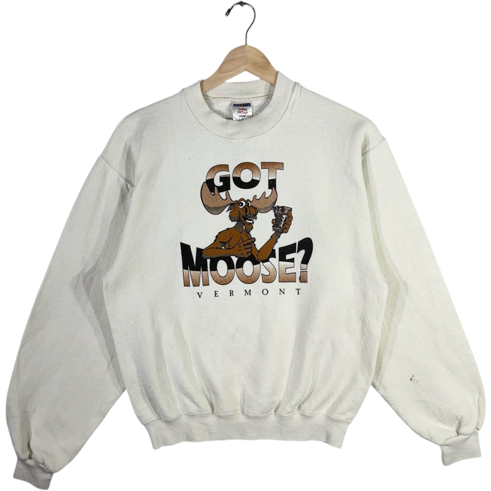 Vintage Got Moose? Vermont Spellout Souvenir Crewneck