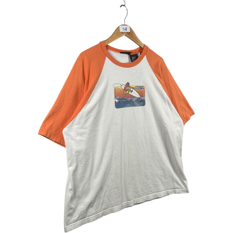 Vintage No Boundaries Free Rider Surfing Raglan T-Shirt
