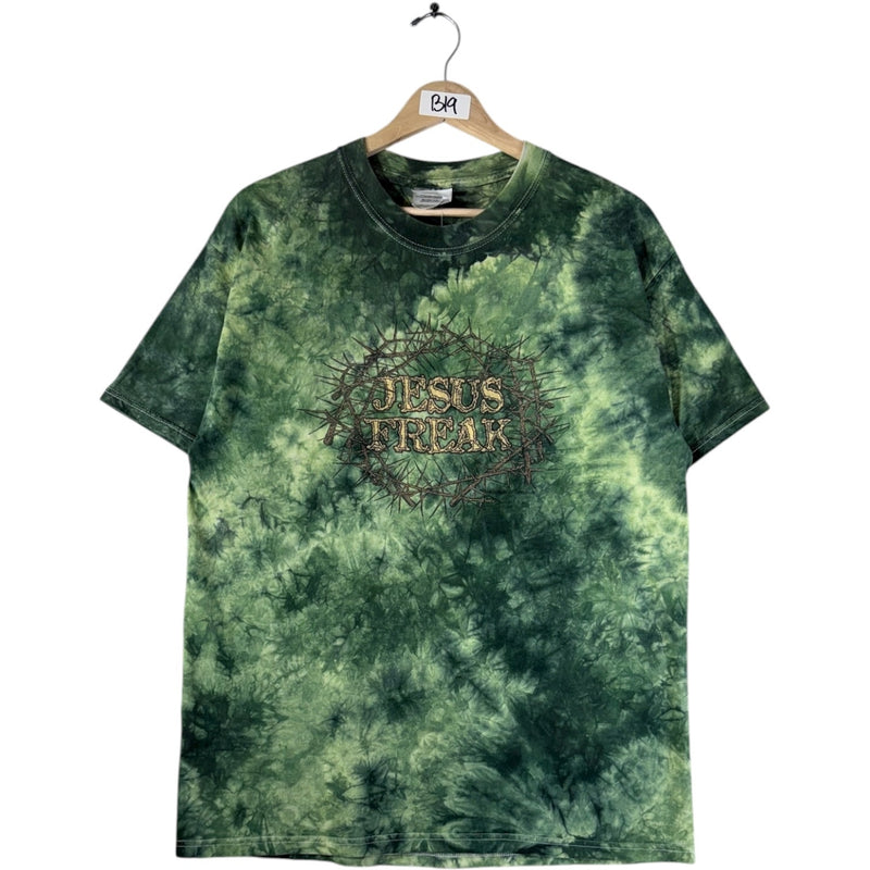 Vintage Jesus Freak Jeremiah 20:9 Graphic Tie Dye T-Shirt