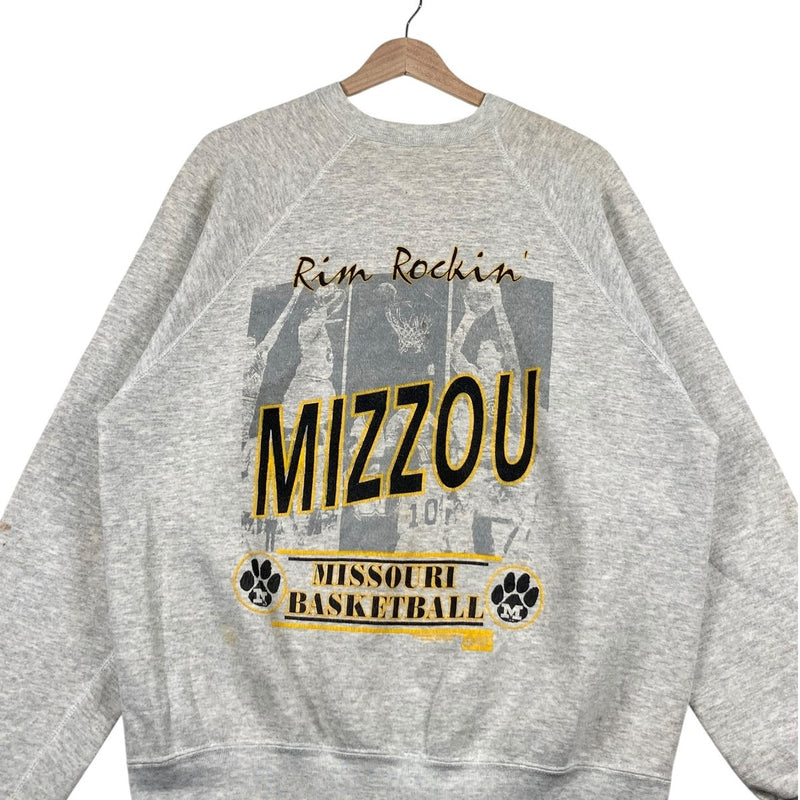Vintage University Of Missouri Mizzou Basketball Crewneck