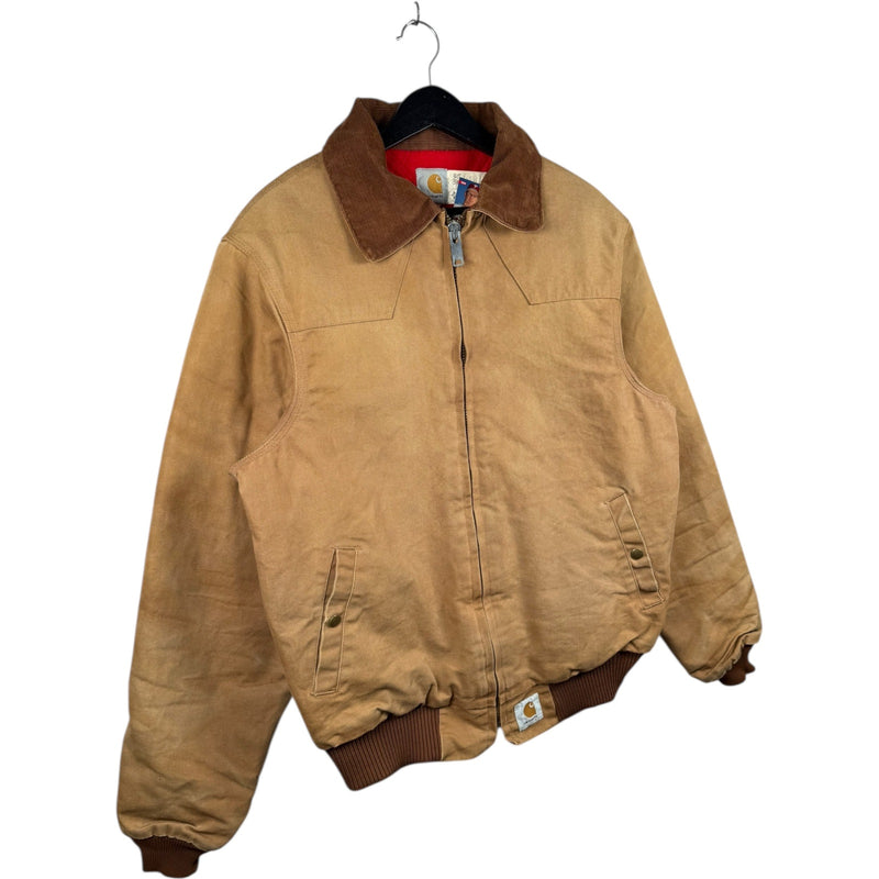 Vintage Carhartt Canvas Corduroy Collar Bomber Jacket