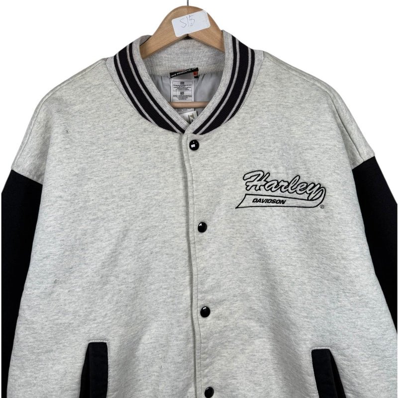 Vintage Harley Davidson Two Tone Varsity Jacket