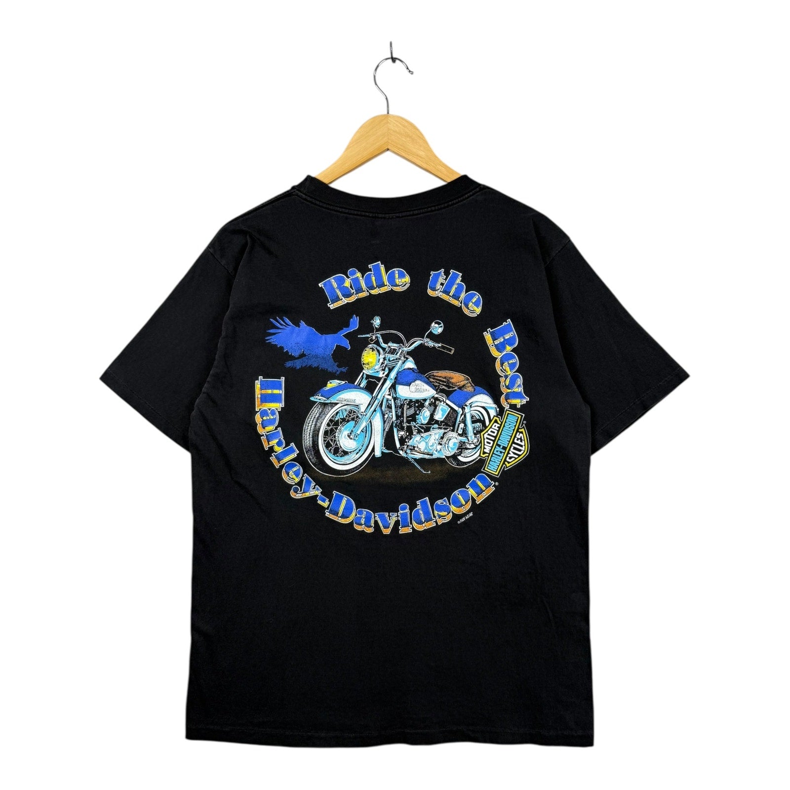 Vintage Harley Davidson Ride The Best Pocket T-Shirt