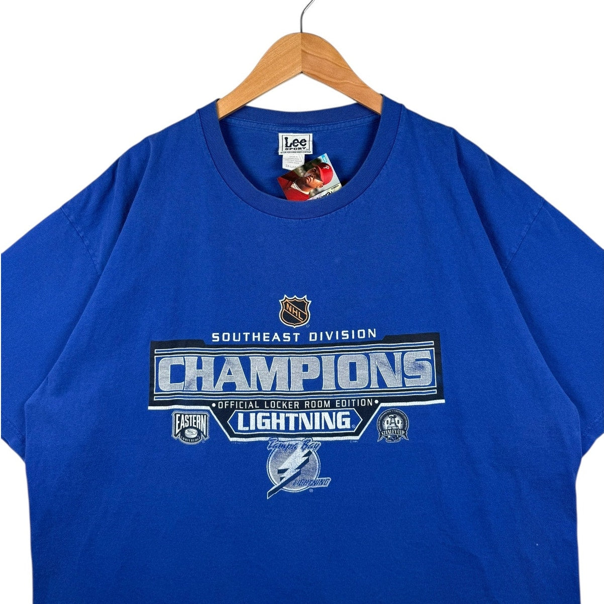 Vintage Lee Sport Tampa Bay Lightning Champions NHL T-Shirt