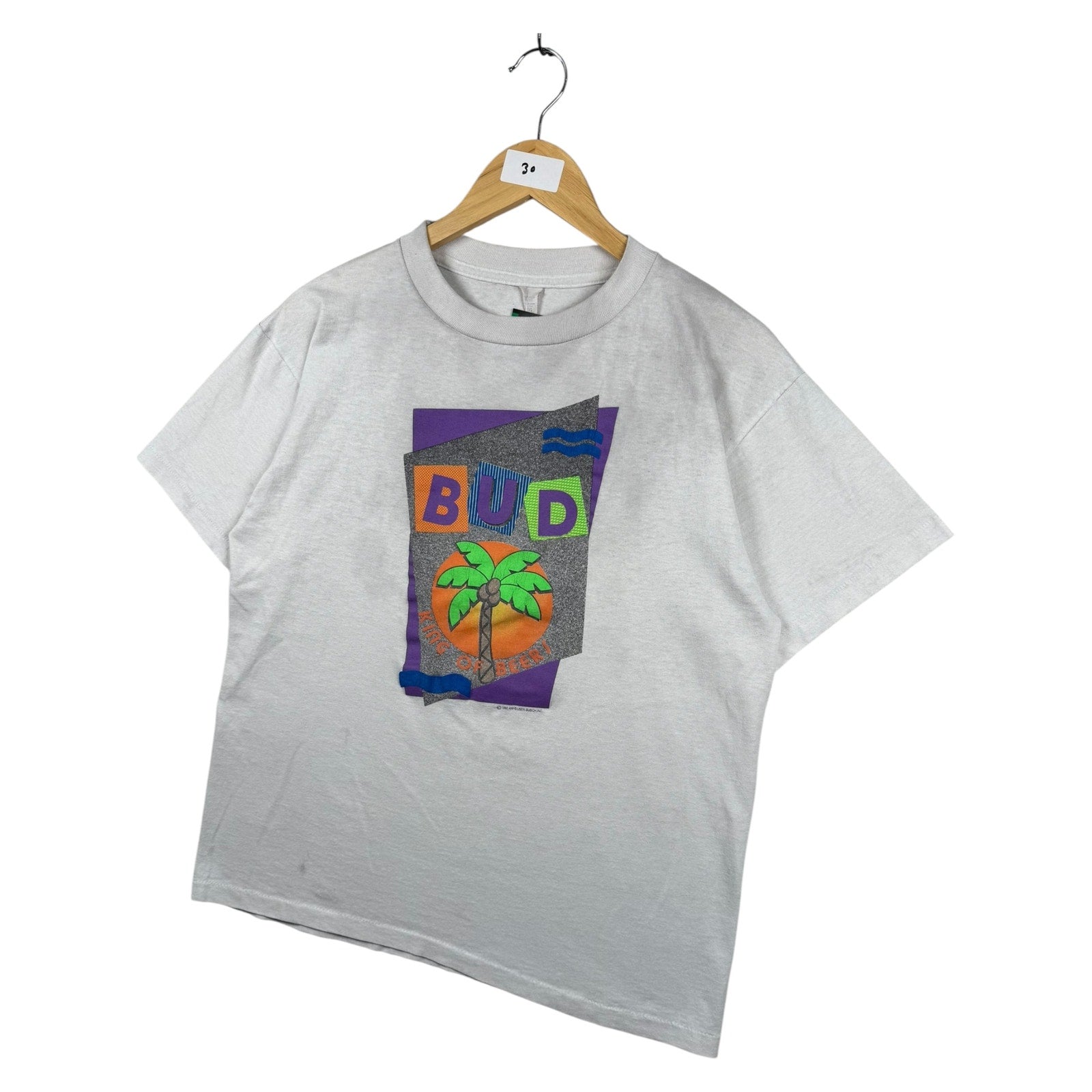 Vintage BUD King Of Beer Budweiser American Pale Short Sleeve T-Shirt