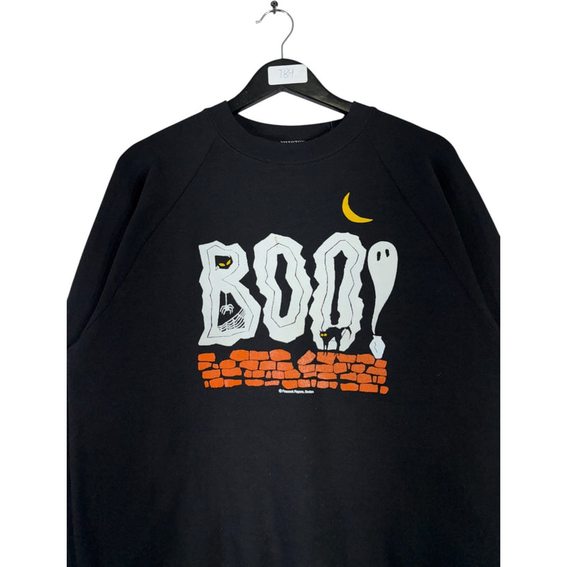 Vintage Boo Ghost Print Sweatshirt Crewneck