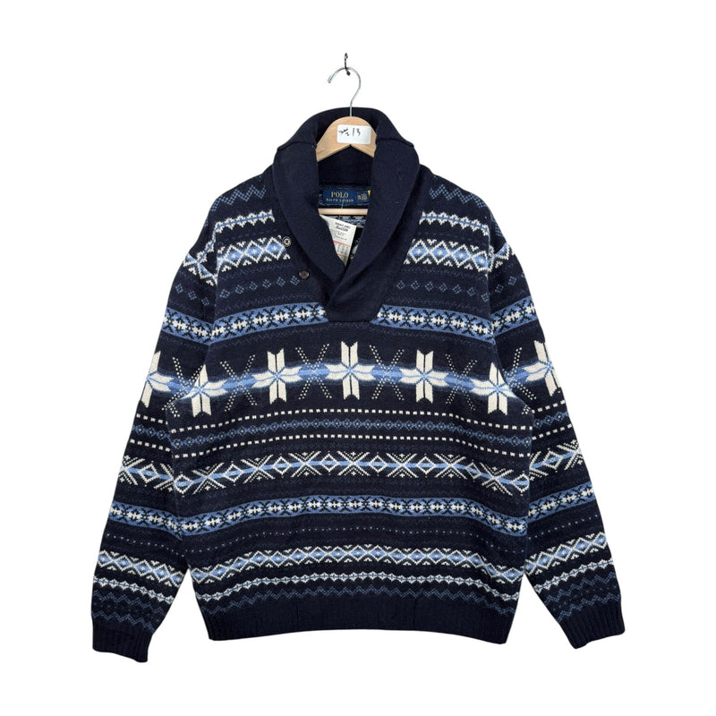 Vintage Polo Ralph Lauren Tribal Aztec Pullover Sweater