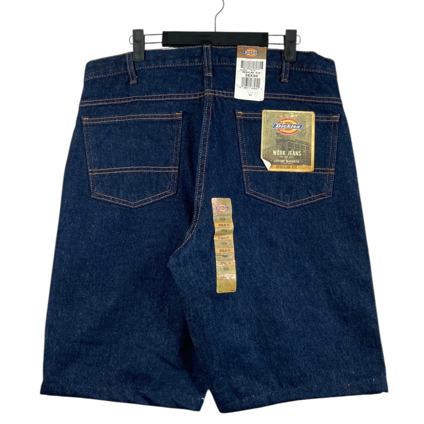 Vintage Dickies Regular Fit Dark Wash Denim Shorts 36