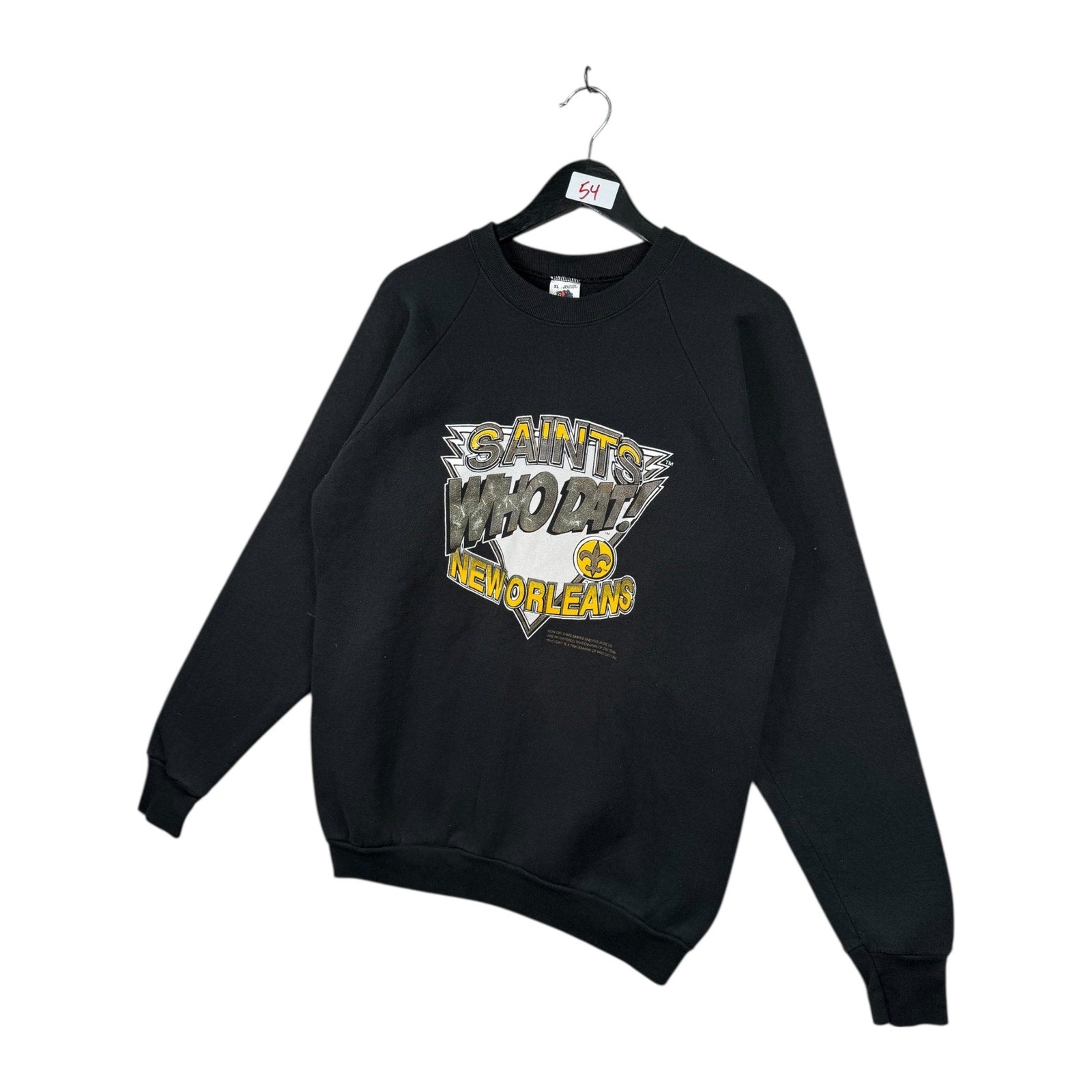 Vintage New Orleans Saints Who Dat NFL Crewneck XL