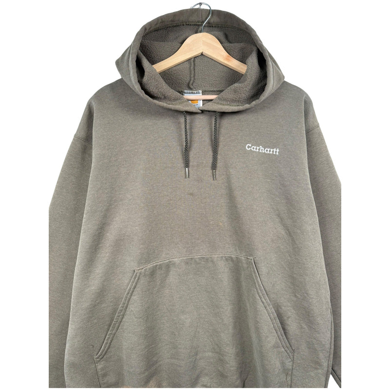 Vintage Carhartt Embroidered Logo Hoodie