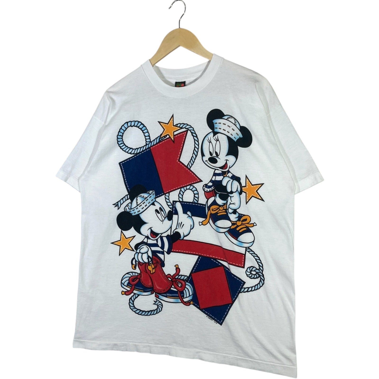 Vintage Mickey & Minnie Mouse USA Tee