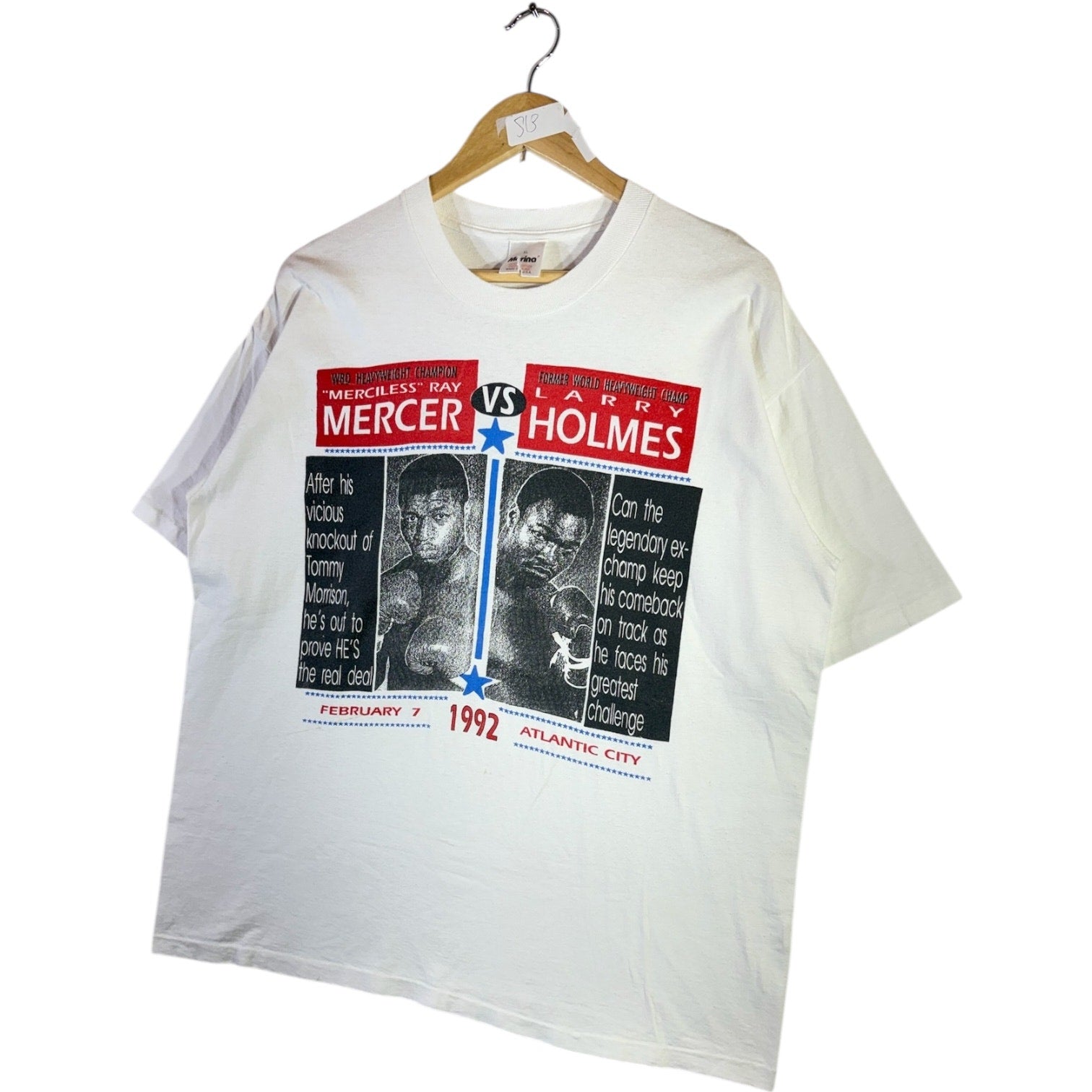 Vintage Ray Mercer vs Larry Holmes Boxing Match T-Shirt