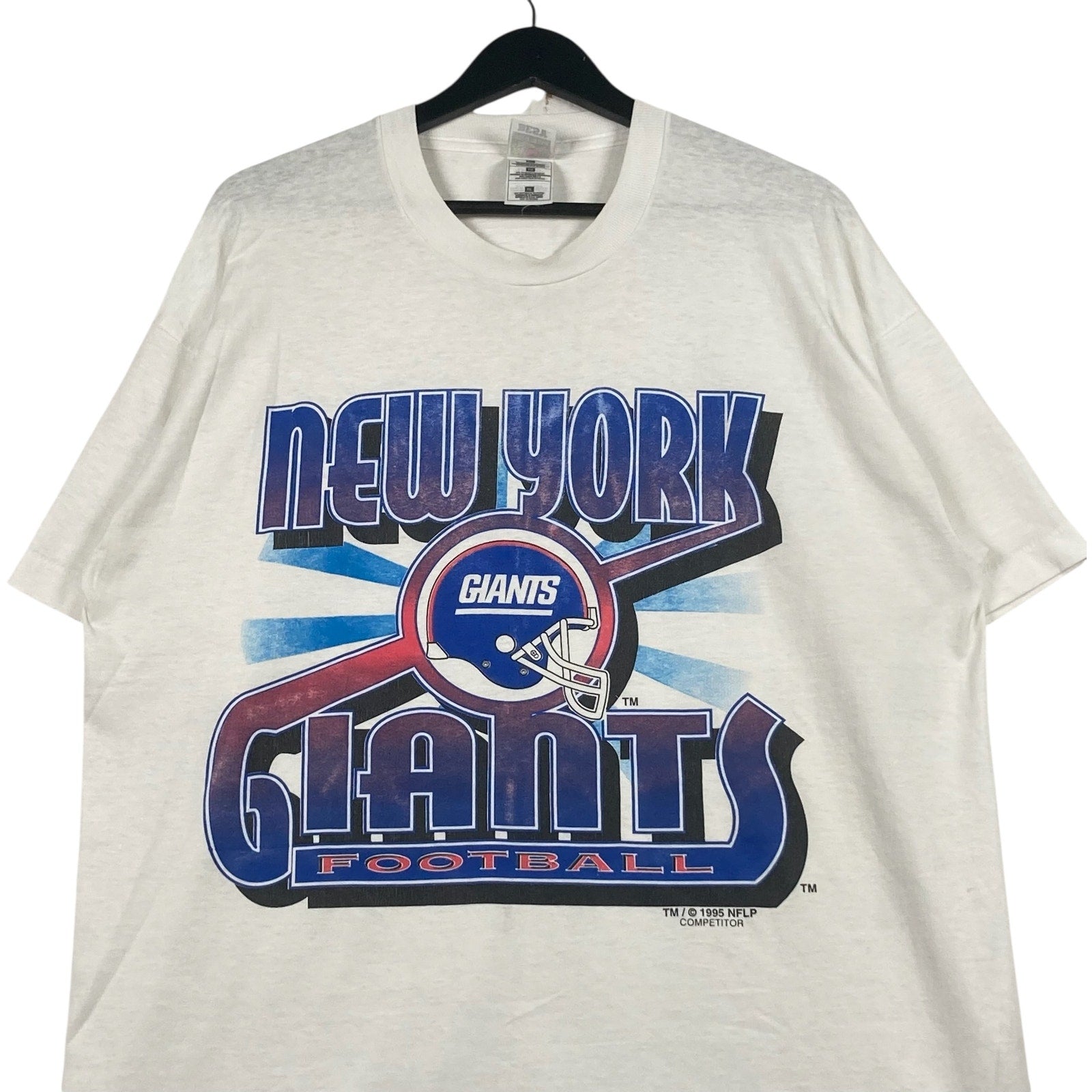 Vintage New York Giants Football Spellout NFL Tee 1995