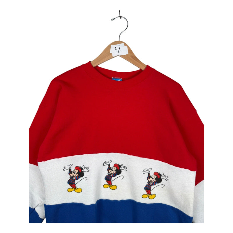 Vintage Disney Mickey Mouse Colorblock Crewneck