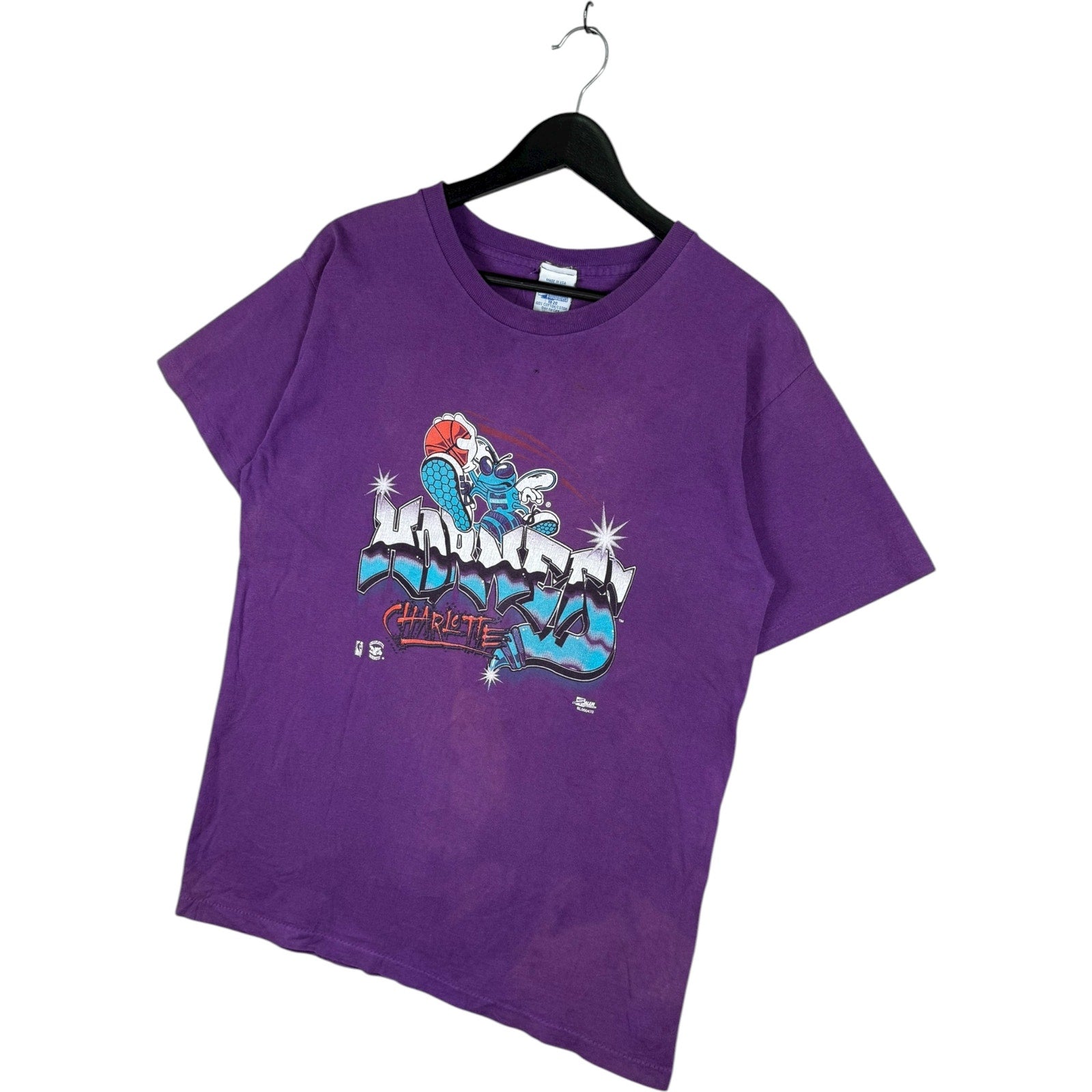 Vintage Youth Charlotte Hornets NBA Graphic T-Shirt