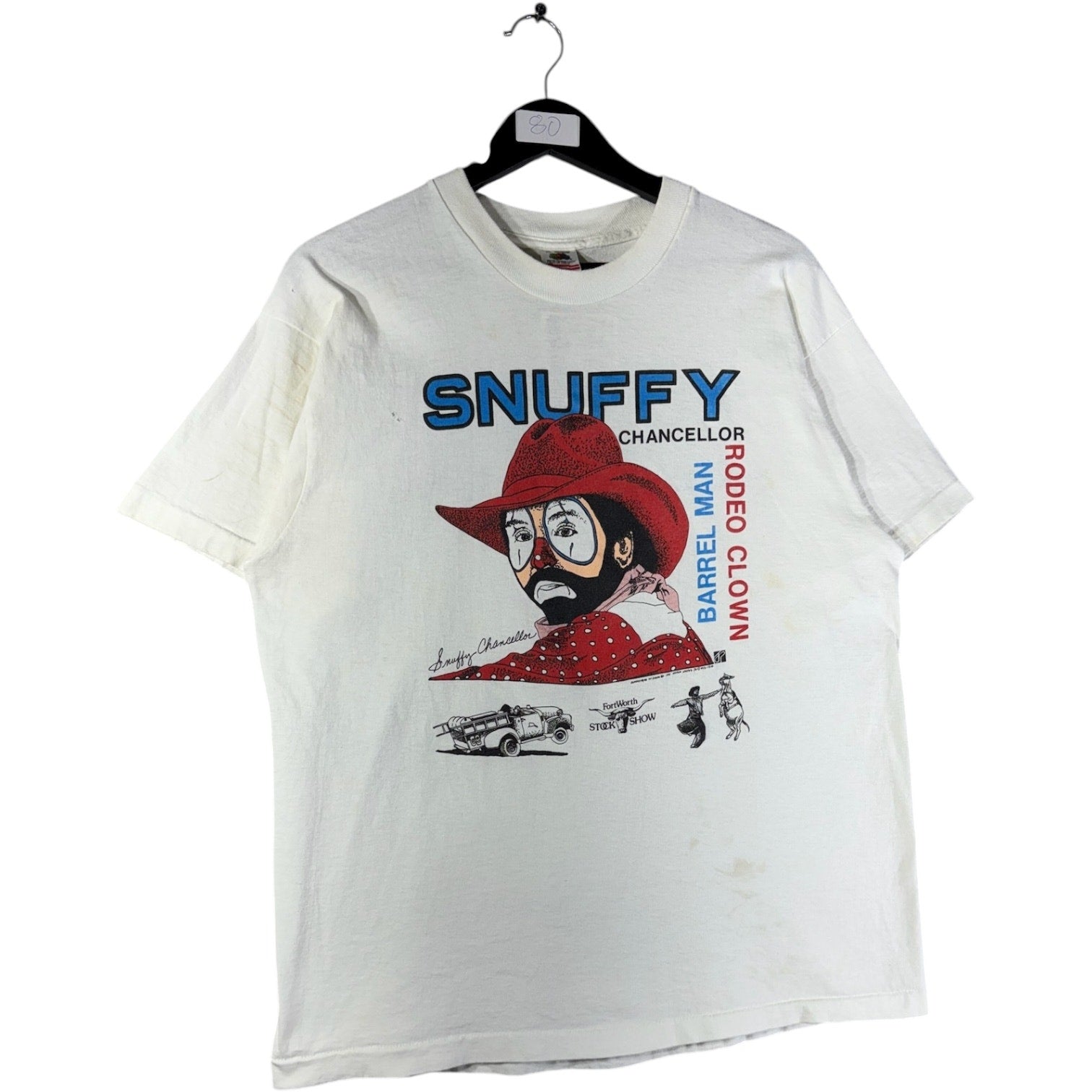 Vintage Snuffy Chancellor Rodeo Clown T-Shirt
