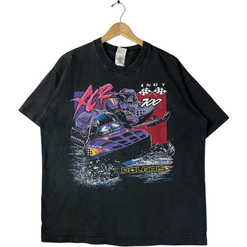 Vintage Polaris Indy Snowmobile Racing Graphic T-Shirt