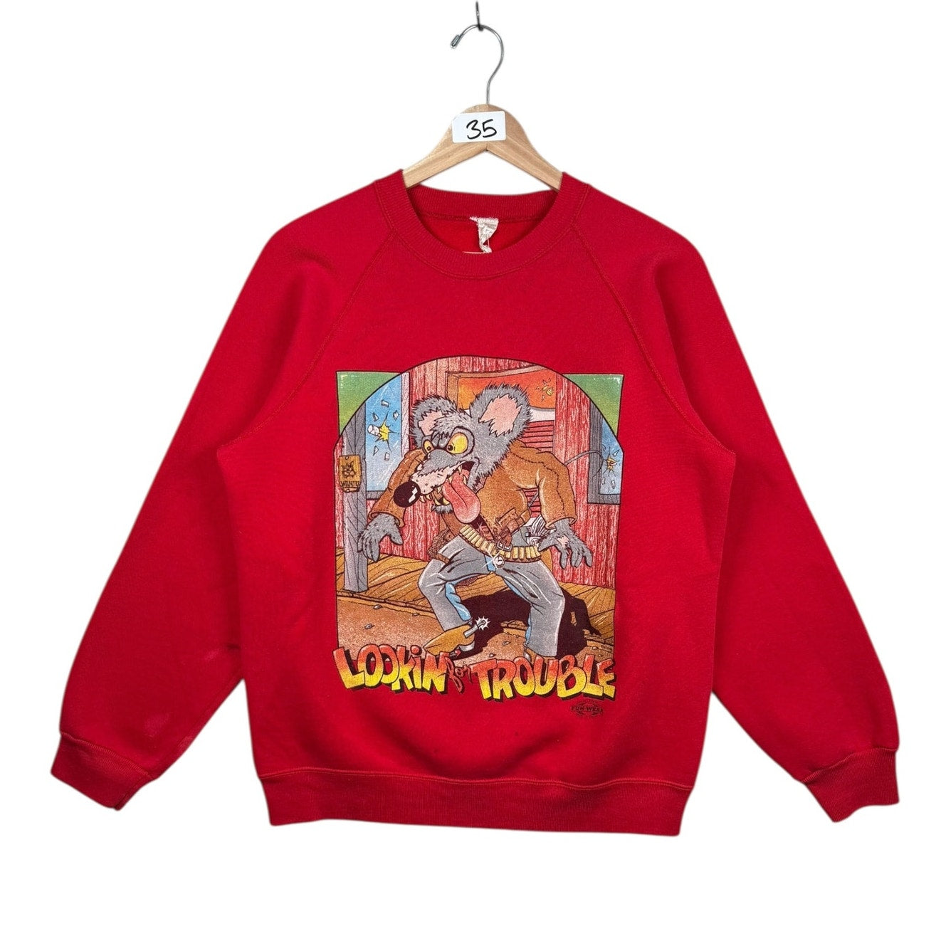 Vintage Lookin’ For Trouble Crewneck