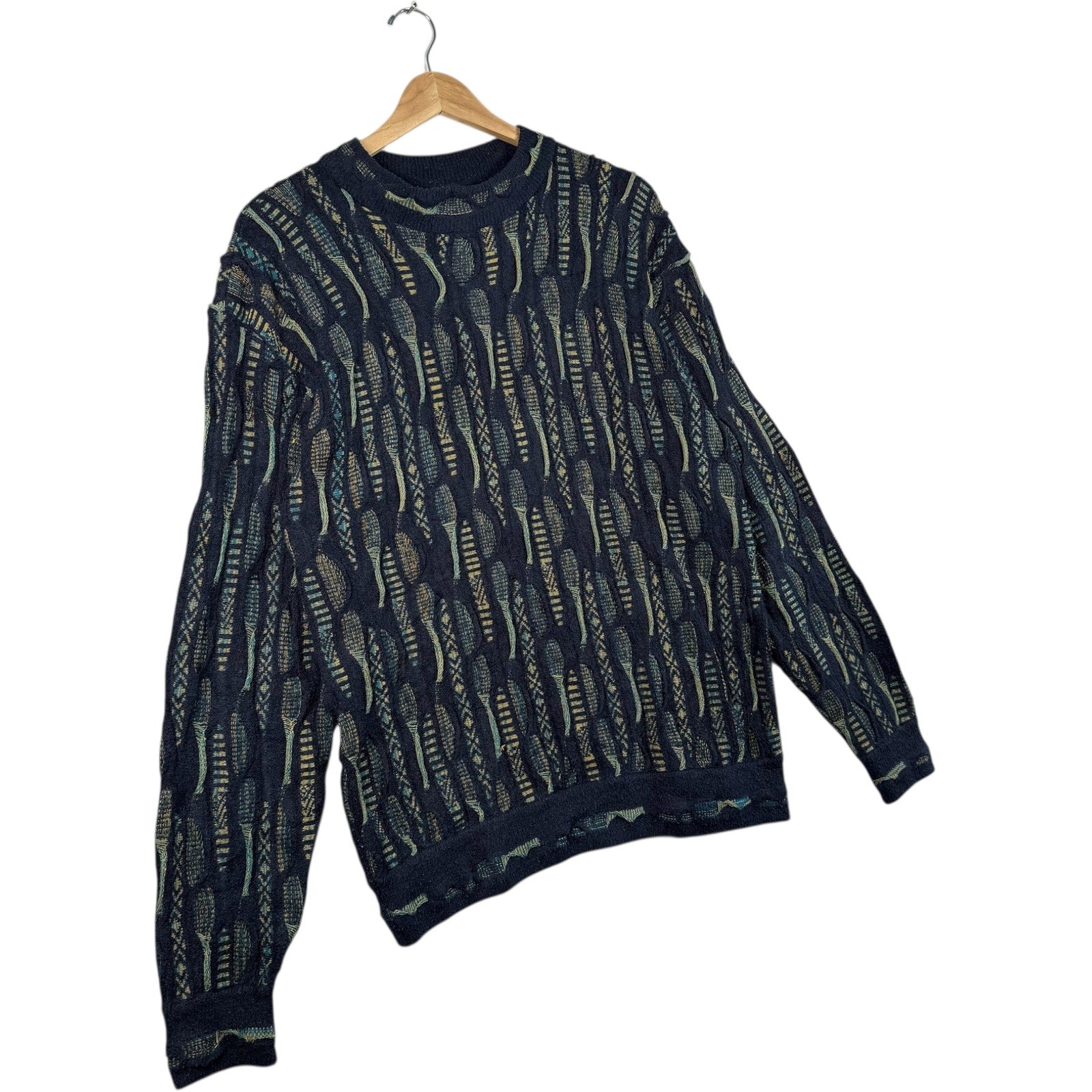 Vintage Coogi 3D Knit textured Sweater