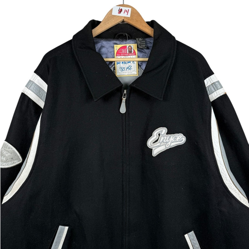 Vintage Enyce Logo Embroidered Bomber Jacket