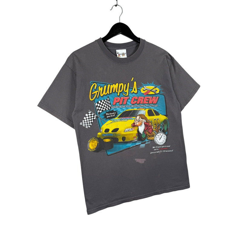 Vintage Disney Grumpy Pit Crew Racing T-Shirt