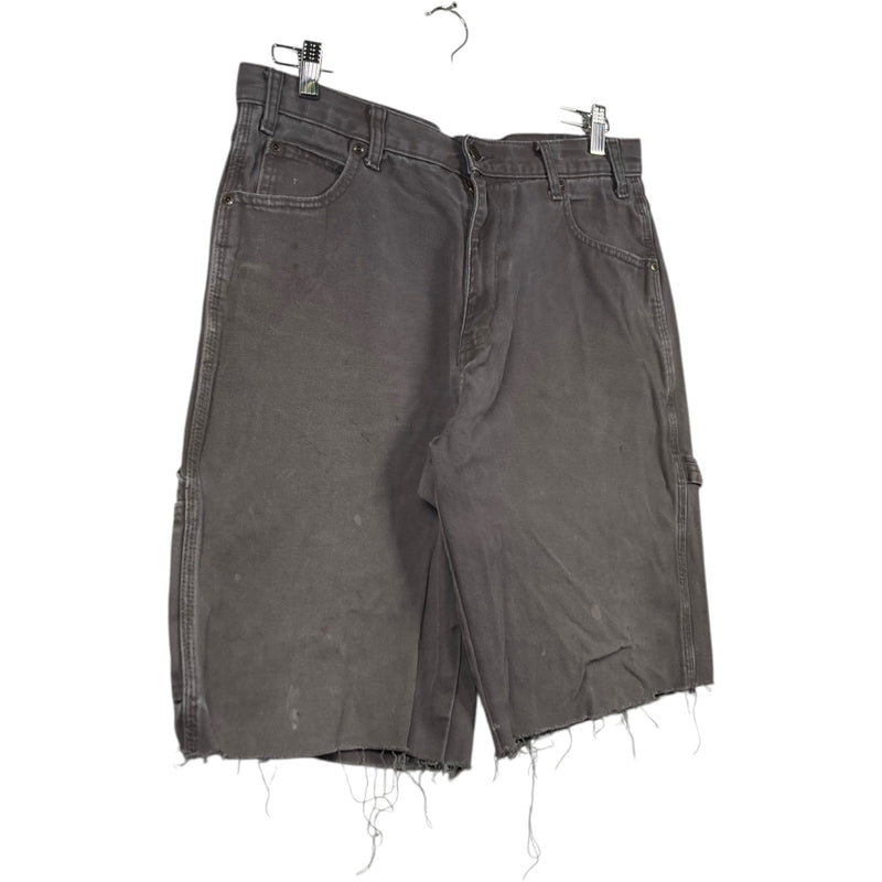 Vintage Dickies Denim Raw Hem Carpenter Shorts 36