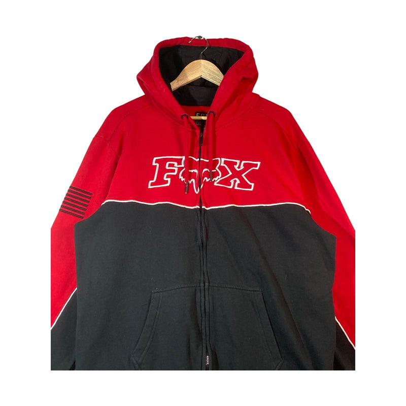 Vintage Fox Full Zip Jacket Hoodie