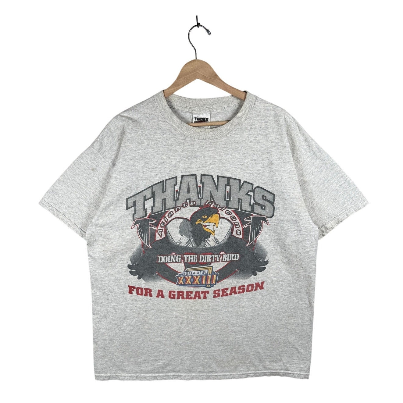 Vintage Atlanta Falcons Dirty Bird NFL Super Bowl XXXIII T-Shirt
