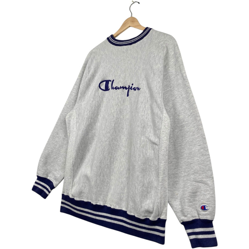 Vintage Champion Reverse Weave Logo Fleece Crewneck