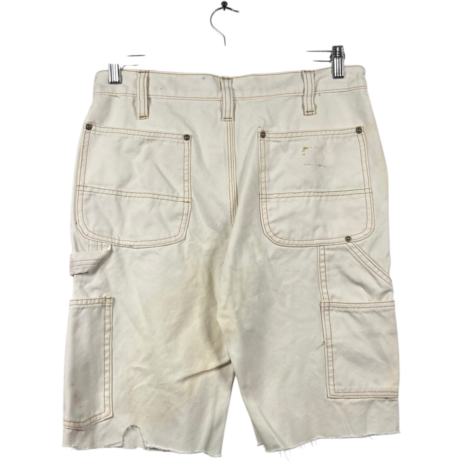 Vintage Carhartt Cut-out Utility Pockets Cargo Shorts 32