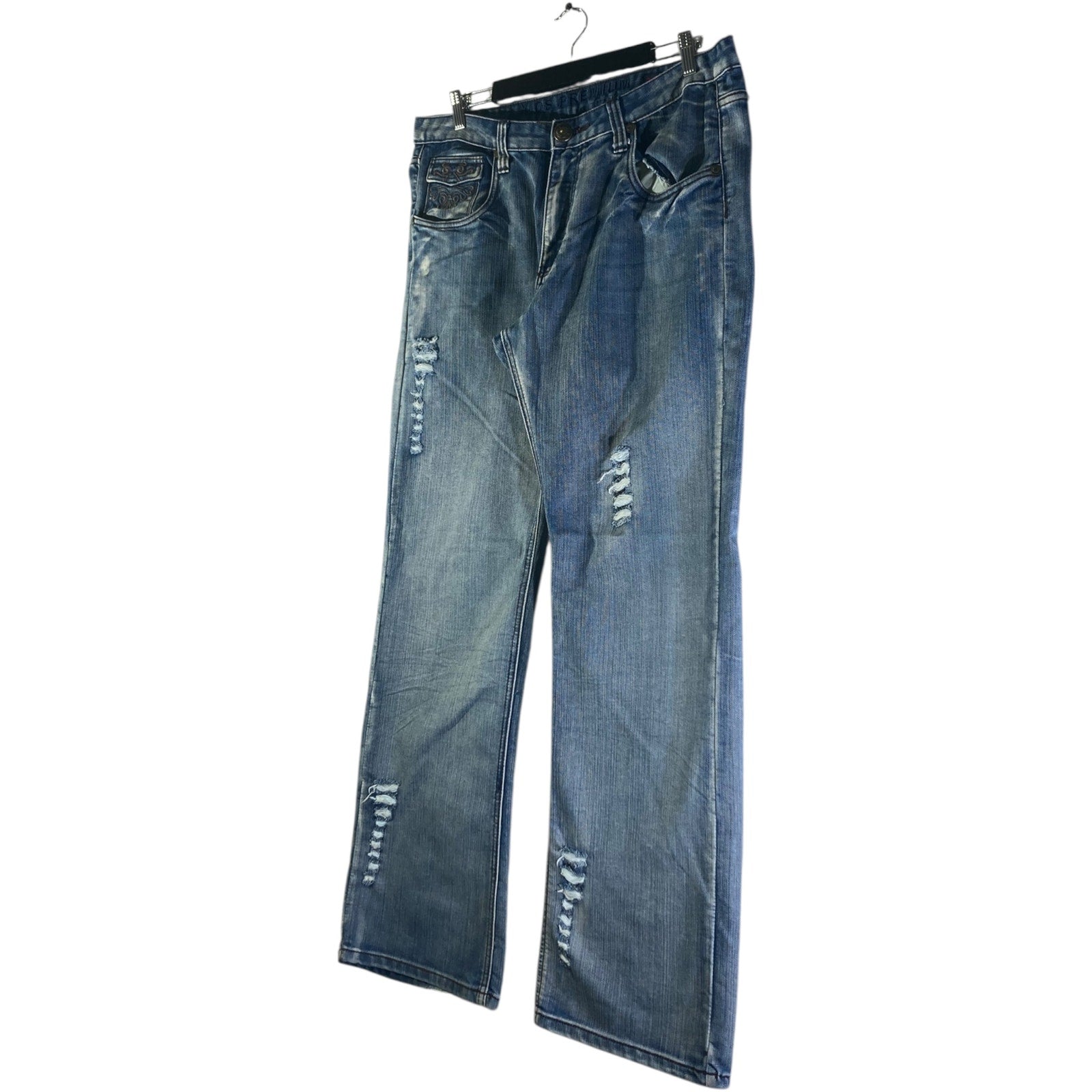 Vintage Xios Premium Distressed Straight Denim Jeans 36x32