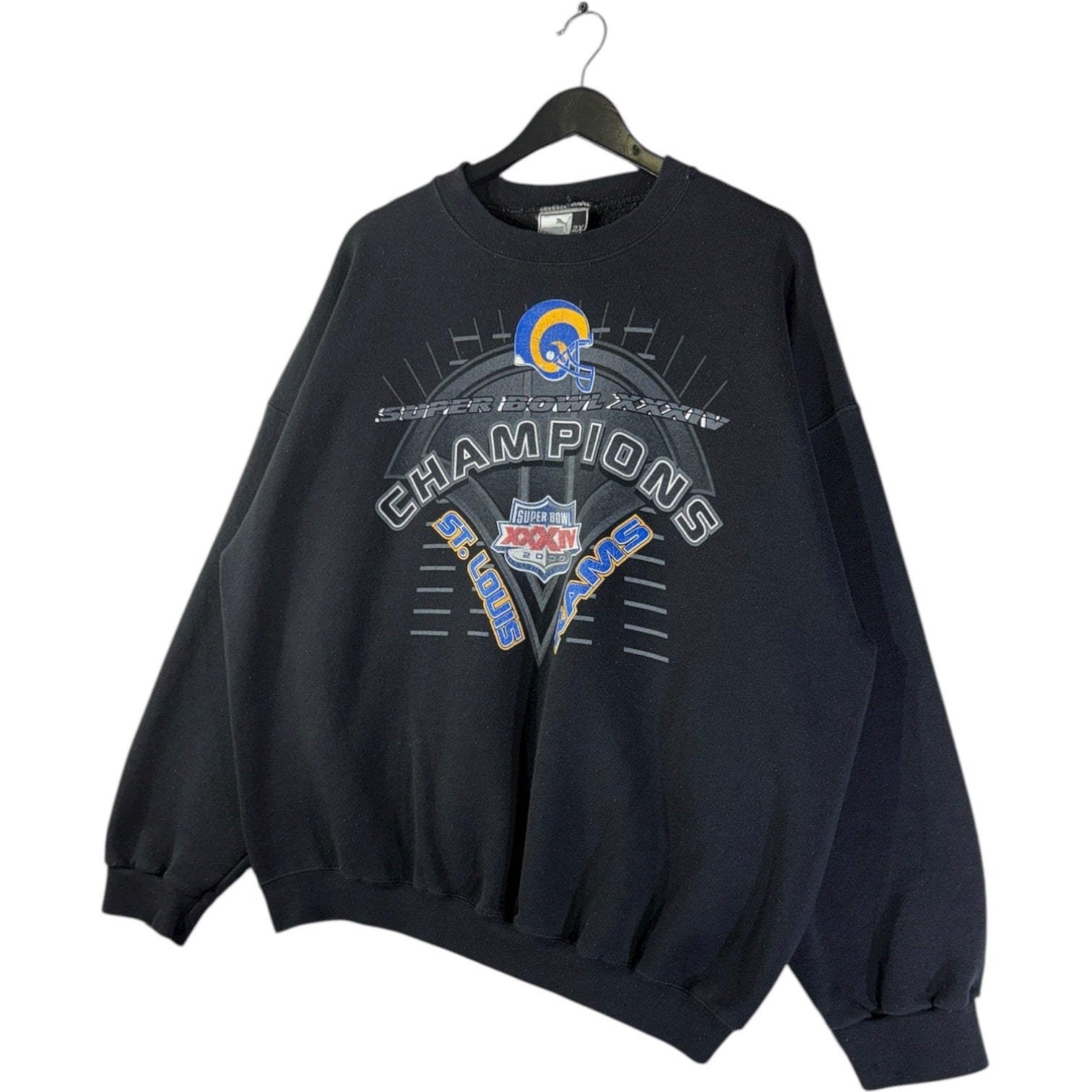 Vintage PUMA St. Louis Rams Super Bowl XXXIV Champ Crewneck