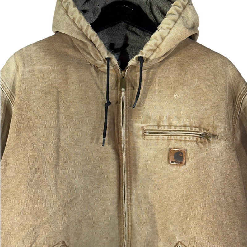 Vintage Carhartt Insulated Full Zip Hooded Workwear Jacket