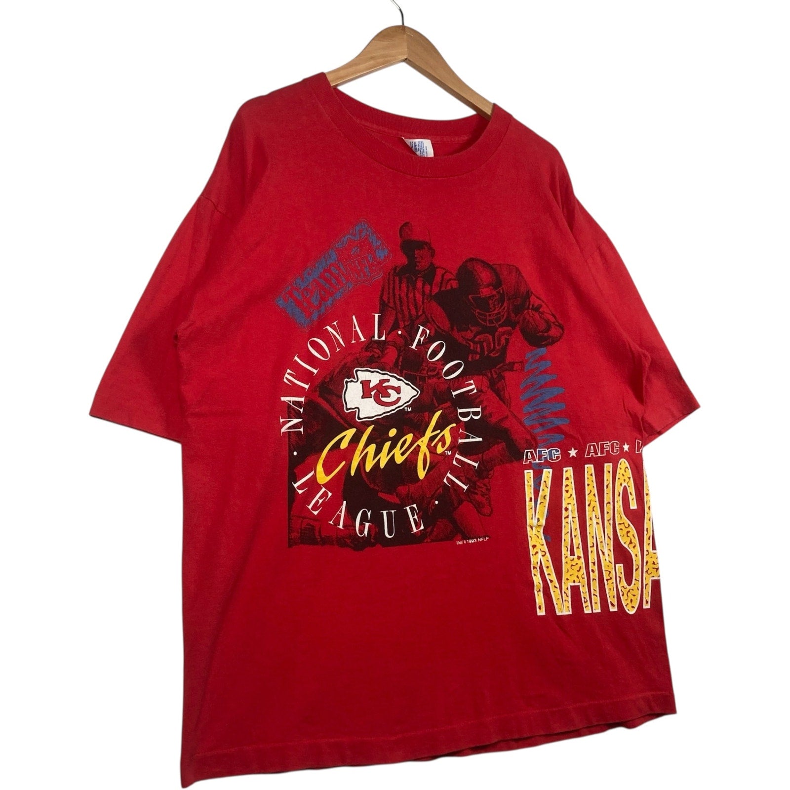 Vintage 1993 Kansas City Chiefs All Over Print Tee