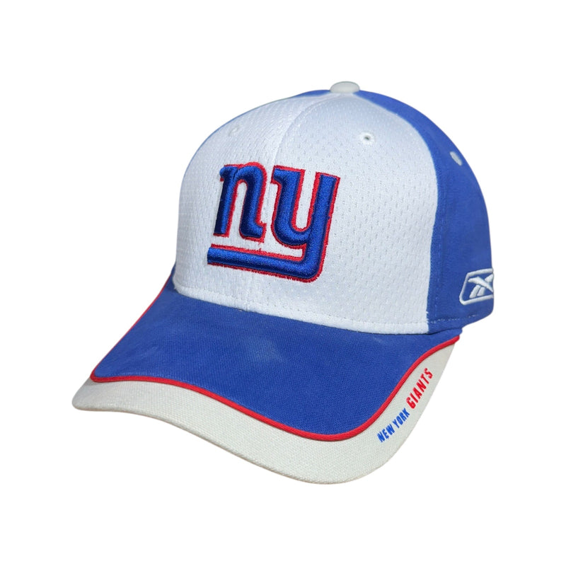 Vintage NFL x Reebok New York Giants Colorblock Strapback Hat