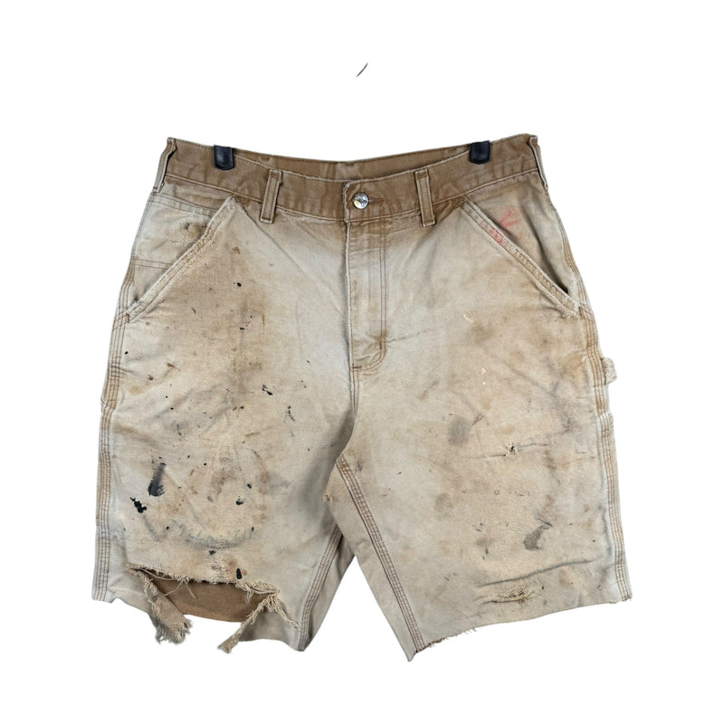 Vintage Carhartt Distressed Tattered Cargo Shorts 32